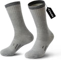 Merino Wool Socks for Men Women - 3 or 6 Pairs 80% Wool - Hiking Socks Warm Socks Crew Style Thermal Moisture Wicking