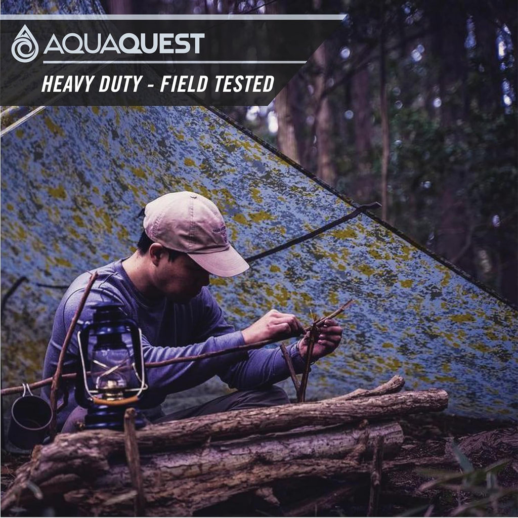 Defender Tarp – Heavy-Duty Waterproof (20,000 Mm) Seam-Taped Rain Fly for Camping, Bushcraft & Survival