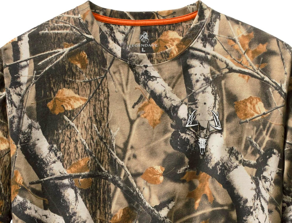 Men'S Long Sleeve T-Shirt Preshrunk 100% Heavyweight Cotton Graphic Tee