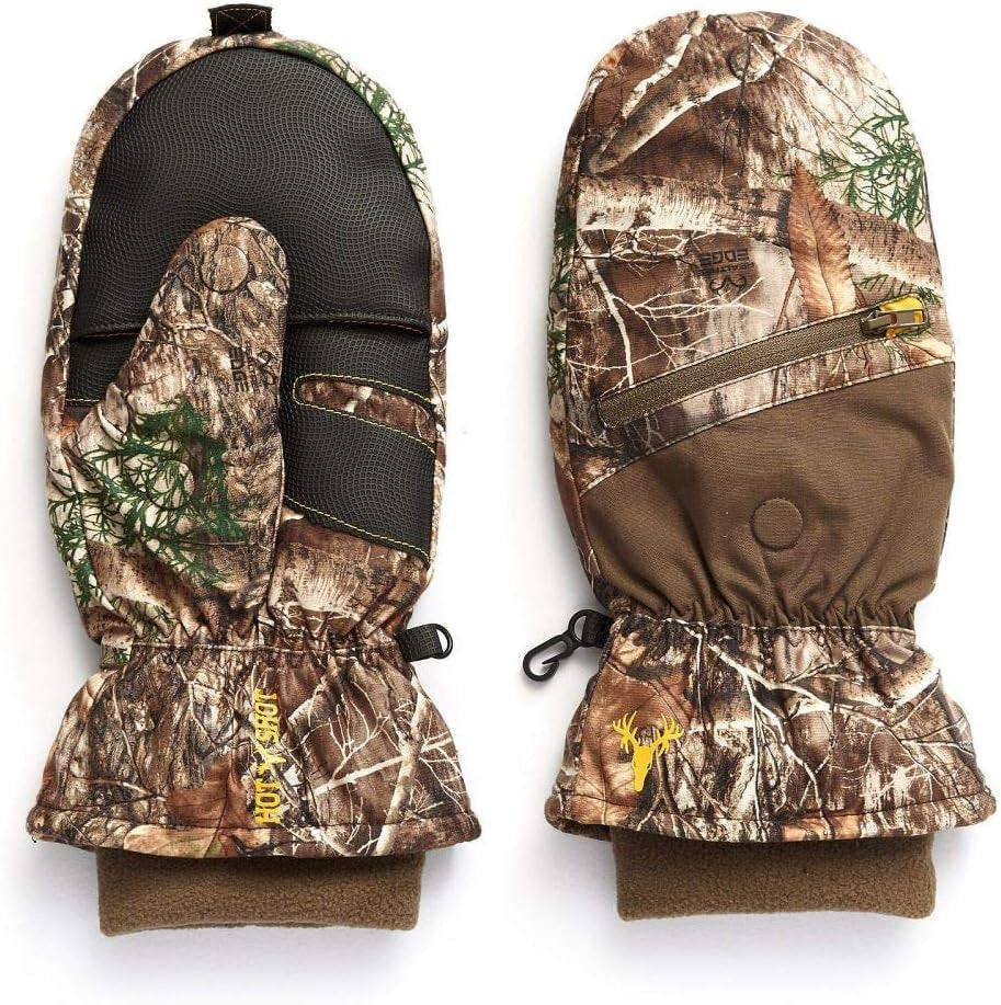 Men’S Camo Huntsman Pop-Top Mittens – Outdoor Hunting Camouflage
