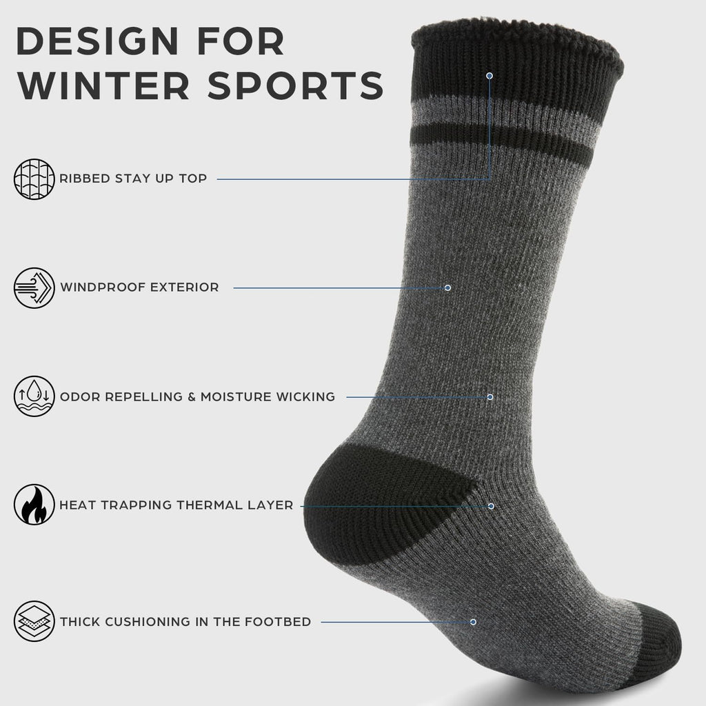 Winter Thermal Socks - Warm Sock for Men Women Cold Weather - Insulated Socks Thick Snow Sock